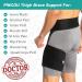 Adjustable Neoprene Hip Groin Support for Pain Relief and Recovery - Men and Women (Black) - Buy Online on GoSupps.com