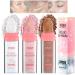 Highlighter Powder Body Glitter Highlighter Makeup Stick Face High Gloss Sparkle Loose Highlight Powder Brightens Makeup Stick for Face Body Hair Cosmetic 3Colors (Color : Fairy Pink) - Buy Online on GoSupps.com