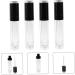 SOLUSTRE 4 pi ces Flacons Vides pour Gloss L vres R utilisables Tubes Transparents Pratiques pour Maquillage Rechargeables et Portables avec Bouchons Noirs - Buy Online on GoSupps.com