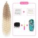 Deep Twist Crochet Hair - 22 Inch Synthetic Ombre Kinky Curl Braided Extensions (6 Packs) | Waterwell Twist Hairstyle - Buy Online on GoSupps.com