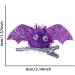 Bat Hair Clips - Fashionable Cartoon Bat Hairpin for Dress Up - Dress Up Cosplay Accessory Halloween Bat Wings Barrettes for Theme Dances Photography Purple - Buy Online on GoSupps.com