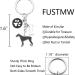 Ensianth Dog Keychain - Perfect Gift for Dog Lovers | Puppy Paw Print Keyring for Dog Owners | Ideal Gift for Mom & Dad - Buy Online on GoSupps.com
