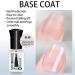 Quick Dry Top Coat & Base Coat Set - Long Lasting High Shine Glossy Nail Varnish - 1.00 ml (Pack of 1) - Buy Online on GoSupps.com