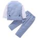 AmzBarley Baby Boys Gentlemans Outfit Suit | Blue Tuxedo Romper with Shirt, Pants, Vest, Bowtie | Kids Formal Wear for Birthday & Holiday Party | 2-3 Years - Buy Online on GoSupps.com