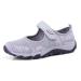 Neuropathy Shoes for Women Easy Put On Extra Wide Shoes for Women Adjustable Wide Diabetic Shoes for Women for Elderly Walking 7.5 Grey