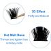 D Curl Cluster Lashes 16mm - Reusable Soft Individual Eyelash Extensions - Wispy 0.07mm Wide Stem Clusters (FD-B-0.07-D-16) - Buy Online on GoSupps.com