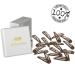 HAARallerliebst Small Hair Clips (20 Pcs) - Brown 3.9cm with White Storage Box | Perfect for International Shipping - Buy Online on GoSupps.com