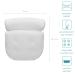 Navaris Large Anti-Slip Bath Pillow for Head, Neck, Shoulders - Home Spa Relaxation with 4 Suction Cups - Eco-tex Standard 100 - White - Buy Online on GoSupps.com