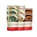 Bibigo Korean Food Popular Soup 8 Pack(500g x 8) - Spicy Beef and Vegetable Soup(Yukgaejang) 2pcs + Beef Seaweed Soup(Miyeokguk) 3pcs + Beef and Radish Soup(Soegogimuguk) 3pcs