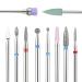 BNG Diamond Nail Cutter Bits 3/32 Inch Professional Cuticle Polish Removal Electric Manicure Pedicure Nail File Tool (Pack of 10) 10 Items