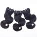 10A Brazilian Body Wave Virgin Hair Bundles with Closure | Wet N Wavy Short Bob 3 Bundles + Closure | Middle T Part | 10 10 10 + 10 | 50g/Bundles - Buy Online on GoSupps.com