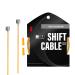 Chooee Bicycle PRO Shift Cable for Shimano/SRAM Shifter Cable Universal 2100mm/2500mm/3000mm/3500mm Ultra Slick Derailleur Cable gold 2x2500mm