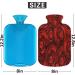 Red Roses Hot Water Bottle | Cozy Fluffy Cover | 2L Pain Relief for Back Neck & Shoulders - Buy Online on GoSupps.com