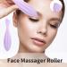 Facial Massage Roller - Silicone Face & Eye Lifting Tool for Skincare | Multi-Functional Beauty Massage Tool for Women (Purple - Buy Online on GoSupps.com