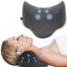 Neck Stretcher Cloud Neck and Shoulder Relaxer,Neck Cervical Traction Device for TMJ Neck Pain Relief,Cervical Neck Traction Device Neck Traction Pillow with Massag Design Gray