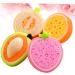 FRCOLOR 12 Pcs Soft Exfoliating Sponge Loofahs - Bath Pouf Scrubber for Cleaning & Shower - Earth Tones Fruit Shaped Sponges for Kids - Buy Online on GoSupps.com