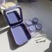 Hrippy Portable Travel Contact Lens Case Kit - Blue Pink Purple | Includes 2 Solution Bottles & Tweezers - Buy Online on GoSupps.com