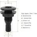 3/4 ABS Plastic Boat Thru Hull Fitting - Black Drain Outlet Coupling - Buy Online on GoSupps.com