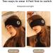 Grey Sleeping Headband for Women - Soft Winter Warm Eye Mask and Noise-Proof Earmuffs - Buy Online on GoSupps.com