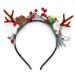 Unicra Christmas Headband Flower Antlers Headband Elk Deer Animal Horns Hair Piece Headwear Halloween Hair Accessories for Women and Girls 20