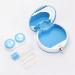 Infeksiya Black Contact Lens Cover & Travel Case - Portable Plastic Storage & Soak Box Holder - Buy Online on GoSupps.com