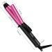 Dual Voltage Travel Ceramic Curling Iron - 1 Inch Mini Size Adjustable Temperature Keratin & Argan Oil - Perfect for Short Hair Includes Storage Bag Hot Pink - Buy Online on GoSupps.com