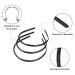 4 Pieces Thin Plastic Headbands with Teeth - DIY 8mm Wide Hair Accessories | International Shipping - Buy Online on GoSupps.com