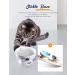 Ceramic Cat Bowls Set of 2 Blue - Raised, Tilted Design to Protect Cat's Spine, Prevent Vomiting - Stress-Free Feeding Solution for Male Cats - Buy Online on GoSupps.com