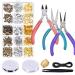 Anezus Jewelry Repair Kit with Jewelry Pliers  Jewelry Making Tools  Beading String and Jewelry Making Supplies for Jewelry Repair  Jewelry Making and Beading
