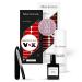 Original Miss Sophie s Starterset I self-adhesive nail foils I nail sticker in Burgundy & Lipstick Red I Langer stop I fast & simple application I premium nail polish foil Starter set (Burgundy / Lipstick Red)