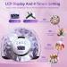 248W UV LED Nail Lamp - iBigLy UV Gel Light for Nails, Fast Curing LED Dryer with 60 Lamp Beads, 4 Timers, Auto Sensor - Home Salon Gel Nail Lamp in Purple for Fingernail & Toenail - Buy Online on GoSupps.com