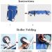 Portable Emergency Rescue Flat Foldaway Stretcher with 4 Wheels and Seat Belt for Hospital Sports Venues Max Load Bearing 350 lb - Buy Online on GoSupps.com