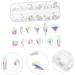 EXCEART 1 Box Strip decorate diamond jewelry nail decors nail long box nail salon supply accessories Nail set flat drill nail decorations for nail art rhinestones manicure jewelry - Buy Online on GoSupps.com