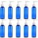 Lurrose 10pcs Refillable Pump Dispenser - 100ml Blue Plastic Soap Lotion Bottles for Kitchen Bathroom & Travel | International Shipping Available - Buy Online on GoSupps.com
