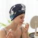 Super Absorbent White Butterfly Dry Hair Cap for Women | Quick Dry Elastic Wrap for Long Thick Hair - Buy Online on GoSupps.com