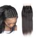 Mila Real Hair Lace Closure (4 " 4") Three Part Human Hair Closure Natural Black Space Closure With Baby Hair 14 "/35cm hair smooth