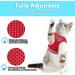 Supet Cat Dishes - Soft Cat Vest with Leash for Kittens & Small Dogs (Chihuahua) - L Size (Chest 38-43 cm) - Durable & Stylish in Red - Buy Online on GoSupps.com