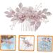 Beaupretty Comb bride wedding tiara wedding Crystal hair comb bridal flower hair combs rhinestone pearl hair comb rhinestone pearl side comb flower girl bridesmaid Zinc alloy rose Gold - Buy Online on GoSupps.com