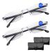 FDJZXW 2 pair zoom glasses intelligent zoom reading glasses intelligent zoom glasses car zoom reading glasses car zoom glasses for presbyopia German multifocal frameless anti-blue lighting glasses