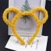 Yellow Headband for Women Winter Thick Plush Headband Round Mouse Bear Ears Makeup Headband Bandana Headband and Headbands Hair Accessories - Buy Online on GoSupps.com