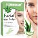 Facial Wax Strips - At-Home Hair Removal Kit with 40 Face Wax Strips for Eyebrows and Lips - Sensitive Skin Friendly - Green - 40 Count - Buy Online on GoSupps.com