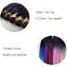 Hair Piece Colorful Hair Extensions I Tip Hair Rainbow Hairpieces Ombre Color 16inch 100 Strands/set For Women Synthetic Hair Accessiories For Women(Black-LightPurple) - Buy Online on GoSupps.com