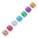 Aluminum Hair Braid Ring Portable Dreadlocks Ring Exquisite Stylish for Men Women for Family Gathering for Dance Party