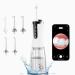 Water Dental Flosser APP Cordless Water Flosser Teeth Pick Rechargeable Oral Irrigator IPX7 Waterproof Adjust Water Pressure & Flow Electric Waterflosser for Sensitive Teeth