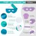 NEWGO Reusable Hot/Cold Eye Mask for Puffy Eyes - Cooling Therapy for Migraine, Dark Circles, Dry Eyes - Sinus Pain Relief - Light Blue - Buy Online on GoSupps.com