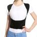 Posture Corrector for Mend Women - Adjustable Full Back Support Brace for Clavicle Support and Providing Pain Relief for Neck Back and Shoulder Elegant Svart Large