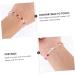 SAFIGLE 3pcs Bracelet Chain Bracelets Red Jewelry Copper Bracelet 20X0.7cmx3pcs Red Silverx3pcs - Buy Online on GoSupps.com