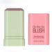 Cream Blush Stick Easy Apply Twist Stick Blush for Cheeks for Eyelids and Lips (1#shy pink)