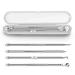 4 -pack remover remover comedone squeezer set Ellolife Blackhead Remover with box made of stainless steel acne white white shears remote kit for all skin types (silver)