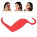 Stencil for Makeup Brushes Set  Face Make Up Stencils Nose Eyebrow Cheekbone Contour Stencils for Various Face Shapes(red)
